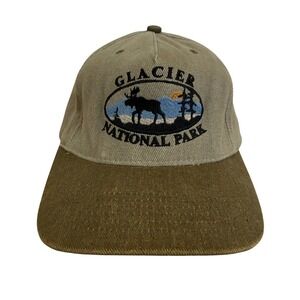 Glacier National Park Moose Embroidered Baseball Cap ORAY Sportswear Two Toned